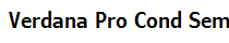 Verdana Pro Cond Semibold